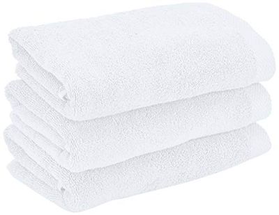 Heckett Lane Bath Hand Towel, 100% bomull, vit, 50 x 100 cm, 3.0 stycken