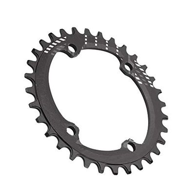 Alomejor 32/34/36/38T Fiets Trapas Tray BCD 96 mm Brede Brede Enkele Ring voor M6000 M7000 M8000 (32T-zwart)