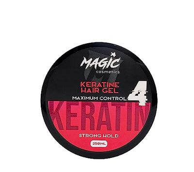 Magic Cosmetics Hair Styling Gel | Maximum Edge Control | Strong &All Day Hold | Keratine Hair Gel |For Men & Woman | Afro Hair Styling | 250ml