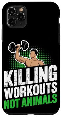 Smashing Reps e Mangiare Verdure Culturista vegano Custodia per iPhone 11 Pro Max