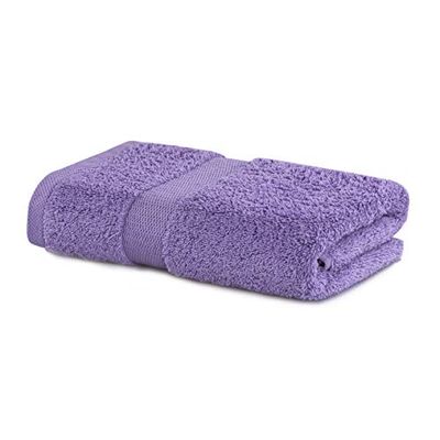 DecoKing Hand Towel 50 x 100 cm Cotton Quality 525 g/m² Purple Absorbent Marina