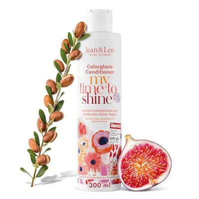Jean & Len Conditioner, Shine & Colour Protection, Argan Oil & Fig, 300 ml