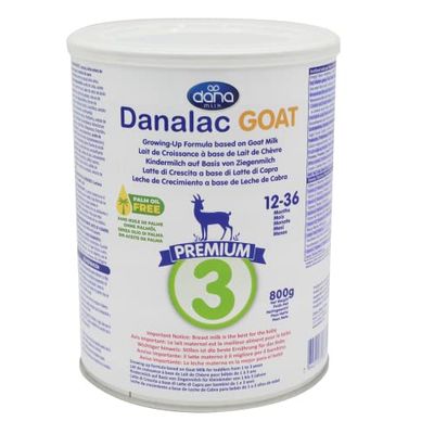 Danalac Premium Lait de Croissance pour Bébé à Base de Lait de Chèvre 3ème âge pour Jeunes Enfants/Nourrissons de 1 à 3 Ans Formule EU-2020 800 g