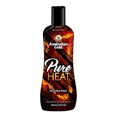 Australian Gold - Crema abbronzante Pure Heat, Tutte le tonalità di pelle, con limone, 250ml