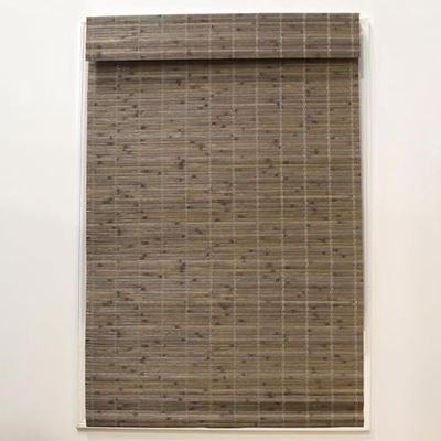 Radiance Cordless Driftwood Dockside Flatstick Persiana romana de bambu de 29 x 64 polegadas, madeira flutuante, 74 W x 163 H cm