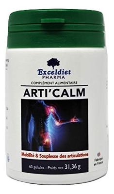 Arthrose et Fonctionnement Articulaire | ARTICALM - Glucosamine Chondroïtine avec MSM et Vitamine C - 60 Gélules Made in France