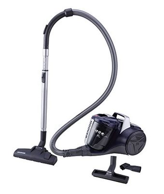 Hoover BREEZE BR71 BR20011 Stofzuiger zonder zak, cycloontechnologie, EPA-filter, parketborstel, vloeren en tapijten, vermogen 700 W, 2 liter, blauw