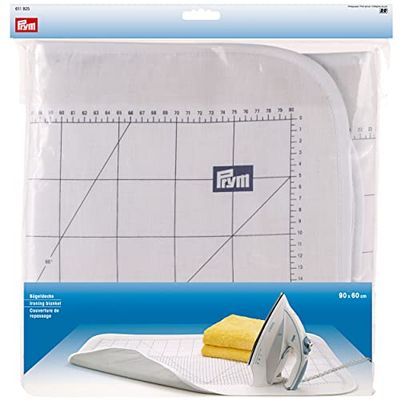 Prym 611925 – Ironing Blanket Metric Scaled and Heat Reflecting 60 x 90 cm, manta de passar a ferro, algodão, mapa, linguagem_Tag-> É_pt), 60 x 90