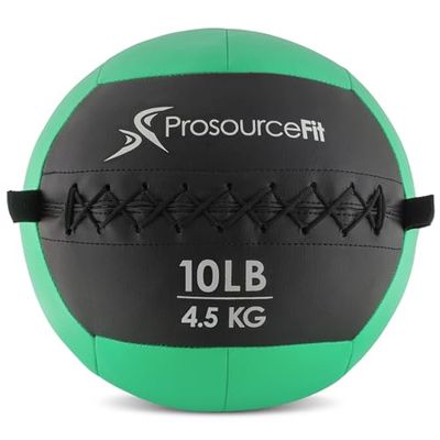 ProsourceFit Zachte medicijnballen, muurballen en dynamische oefeningen voor het hele lichaam, kleurgecodeerde gewichten: 6, 10, 14, 20 lbs.