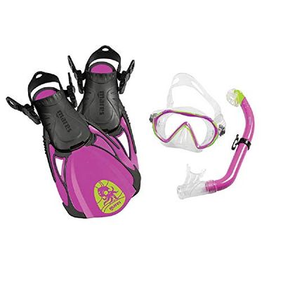 Mares Unisex - Volwassen Sea Friends masker en snorkelzwemvliezen, blauw, L/XL