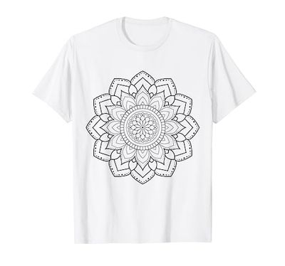 Mandala para pintar y colorear para niños Camiseta