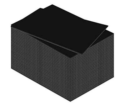 Kangaro Pannelli in schiuma formato DIN A4, 29,7 x 21 cm, 3 mm, confezione da 30 pezzi, per artigianato, presentazione, modellismo, passepartout, colore nero