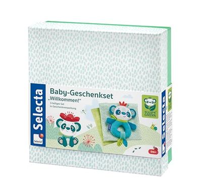 Selecta 61080 Tulips Garden Coffret Cadeau pour bébé 3 pièces, Multicolore