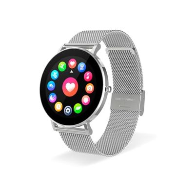 DCU TECNOLOGIC Super Slim Smartwatch, model Boulevard, smartwatch, 3,3 cm (1,3 inch) Gorilla-glas, 14 sportmodi