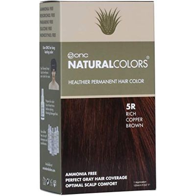 ONC NaturalColors Healthier Permanent Hair Color 5R Rich Copper Brown 120 ml (4 fl. oz.) 1 Application
