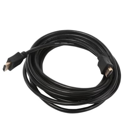 5 m HDMI-kabel i elegant svart – perfekt för att ansluta dina enheter och njuta av HD-bilder och ljud i HD-hemmabio eller presentationer.
