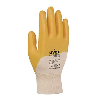 Uvex Guanti nitrile-glove,Profi ENB 20A Ergo Unisex 10,Blu/Bianco