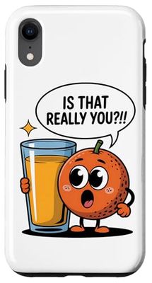 Funny Orange Cartoon Orange Comic Case for iPhone XR