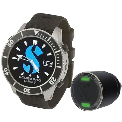 Scubapro Galileo 3 (G3) avec EMETTEUR Smart Pro + Kit de détendeur pour plongée en Eau Froide Unisex-Adult, BlackOne, One Size