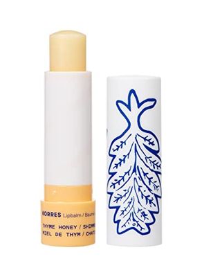 Korres Baume Soin Lèvres Hydratant Nourrissant 97% d'Origine Naturelle Miel de Thym Fini Scintillant