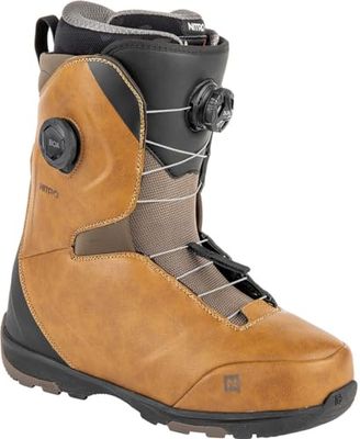 Nitro Heren Club BOA Dual All Mountain Freeride Freestyle snelvetersysteem boot snowboardboot, bruin, MP 27.0 // EU 41 1/3 // US 9