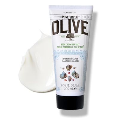 KORRES Pure Greek Olive & Sea Salt Body Cream 200ml, Vegan