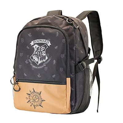 Harry Potter Hogwarts-FAN HS Fight Backpack, Black, 18 x 31 x 44 cm, Capacity 24 L