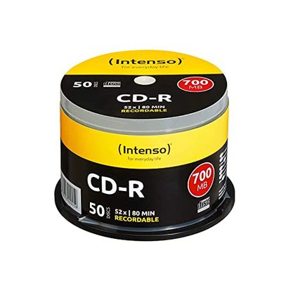 Intenso CD-R blanco (52x snelheid, 80 min, 700 MB, 50 spindel)