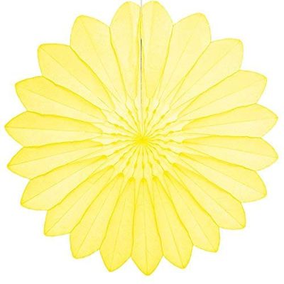 Tigers on the Loose - Light Yellow 009 - Paper Fan 67cm, Eco-Friendly Paper Decoration, Great for Window Display, Party Decoration, Wedding Decor, Christening Decor