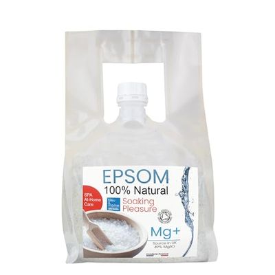 Bleu & Marine Bretania - Sels d'Epsom Magnésium Naturel 6kg | Bain de Pieds, Gommage Corporel, Masque Cheveux | Adoucit, Exfolie la Peau, Revitalise, 6kg