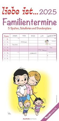 Love ist... 2025 - Calendario per la famiglia, 22 x 45 cm