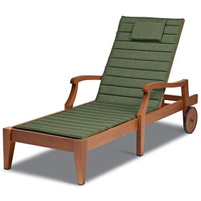 Classic Accessories 60-522-011101-EC Storigami FadeSafe Chaise Lounge, 74 Pulgadas de Largo x 23 Pulgadas de Ancho, cojín para Exteriores Heather Fern