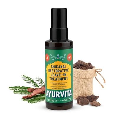 Ayurvita Leave-In Treatment – Conditioner for Dry Damaged Hair - Conditioning & Nourishing - For Men & Women - Ayurvedic Hair Care Repair Treatment - Soft, Anti-Frizz, Tangle-Free Tresses - 5 fl oz