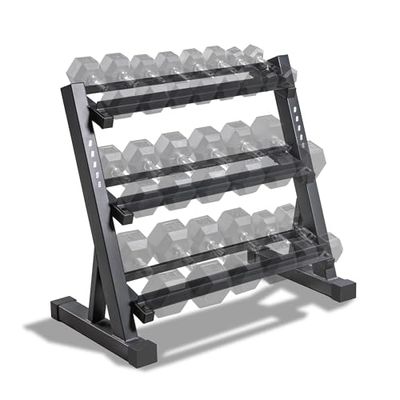 MARCY DBR-86 - Supporto a 3 Livelli per bilanciere, Peso, bilanciere, bilanciere, bilanciere, Colore: Nero