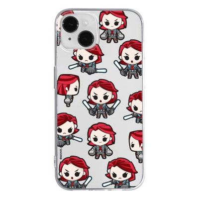 ERT GROUP mobiltelefonfodral för Apple Iphone 14 originalt och officiellt licensierat Marvel mönster Black Widow 013 optimalt anpassad till formen på mobiltelefonen, gedeeltelijk transparant