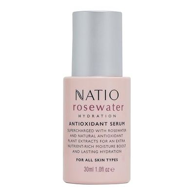 Natio Australia Sérum hydratant antioxydant à l'eau de rose - Hyaluronate Sérum - Sérum hydratant - Partenaire de la Crème Hydratante - 30 ml