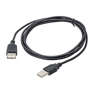 AKYGA AK USB PC Data USB 2.0 Extension Lead Cable A Male to A Female 1.8 m Black
