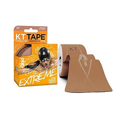 KT TAPE KT Pro Extreme Tape Precut (20 x 25cm) Beige 5 Meters Tapes, Adultos Unisex, Titanio Tan, 5m