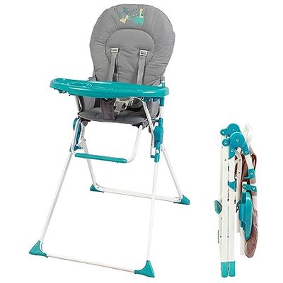 BAMBISOL - Chaise Haute Fixe Pliable Bébé, Ultra Compacte et Légère, Tablette Amovible Réglable (Les Acrobates)
