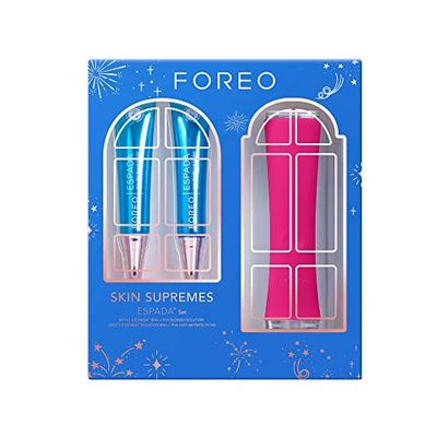 FOREO Skin Supremes ESPADA + 2 x BHA+PHA Blemish Solution | Acne Treatment & 2x Salicylic Acid Care Set, 15ml | Pimple Beauty Skincare, Birthday Gifts for Her, Women Face, Magenta