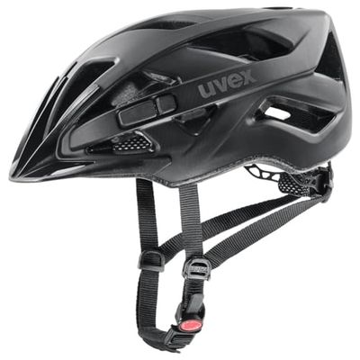 uvex touring cc - lätt allroundhjälm för dam och herr - individuell storleksanpassning - anpassad för LED-belysning - black matt - 52-57 cm