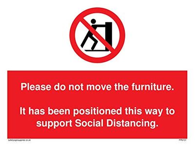 Viking Signs Please do not move the furniture.