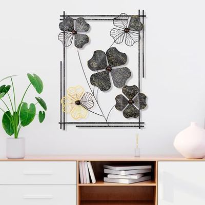 Handmade Decorative Metal Wall Accessory, 50 x 70 x 4 cm | 100% Metal, Unique Hand-Painted Design | Perfect for Home Decor & Art Lovers
