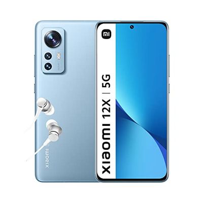 Xiaomi 12X Smartphone 8+256GB, 6,28 inch 120Hz AMOLED-display, Snapdragon 870, 50 MP + 13 MP + 5 MP drievoudige camera, 4500 mAh, blauw (IT-versie + 2 jaar garantie) Alexa handen vrij