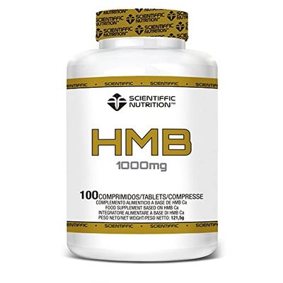 Scientiffic Nutrition - HMB 1000mg, Aminoácido Para Ganar Masa Muscular y Evitar su Pérdida, Anticatabólico, Reduce el Dolor Muscular - 100 Comprimidos