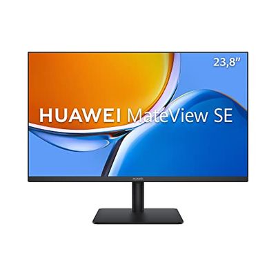 HUAWEI Mateview SE Standard, FHD FullView IPS, (75hz, DP, HDMI, 1920x1080), 90% DCI-P3, colori HDR, SGS Eye protectect, design senza cornice, nero, cavo HDMI