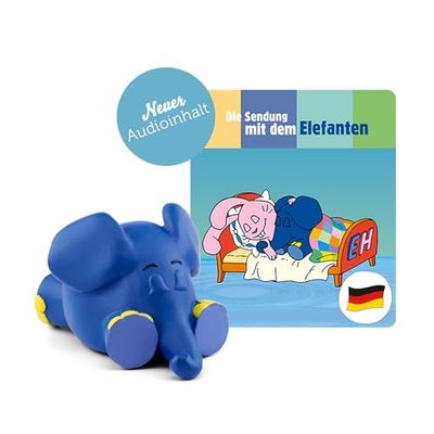 tonies Luisterfiguren voor Toniebox, de zending met de olifant – slaap mooi!, luisterboek met muziek voor kinderen vanaf 3 jaar, speeltijd ca. 51 minuten