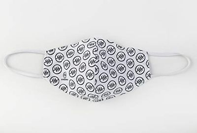 Adult Hygienic Reusable Mask UNE 0065 Grey with White Stars