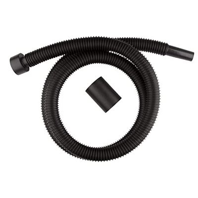 WORKSHOP Wet/Dry Vacs 1-1/4-Inch x 6-Feet Black Polyethylene (PE) Wet Dry Vacuum Hose, Friction Fit, for Shop Vacuums with Standard 2-1/2-Inch Inlet