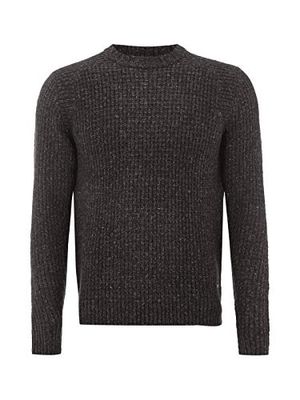 Calvin Klein Jeans Heren pullover Chuck 1 cn sweater l/s, grijs (fantom-pt 907), L